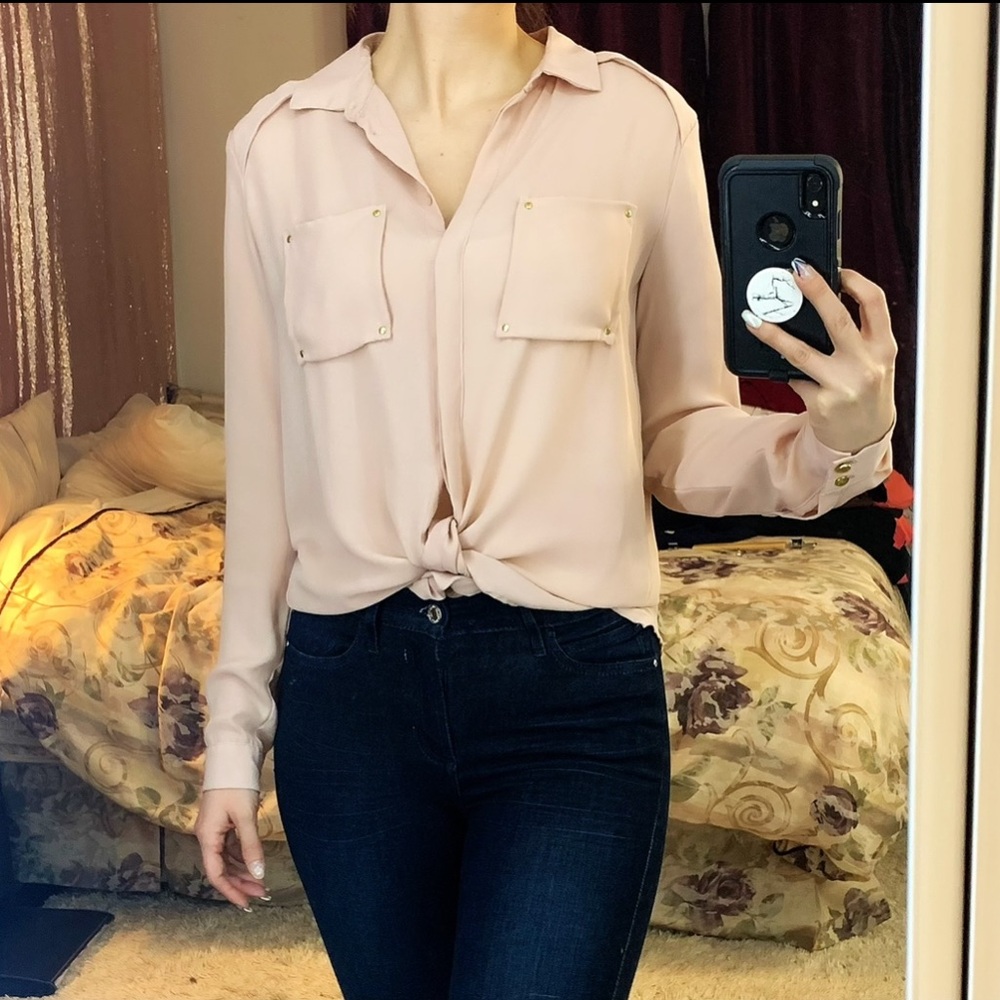 H&M Dusty Rose Blouse